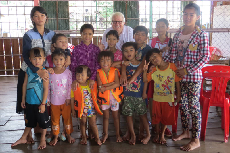 Children with Traveling Apostles for Christ