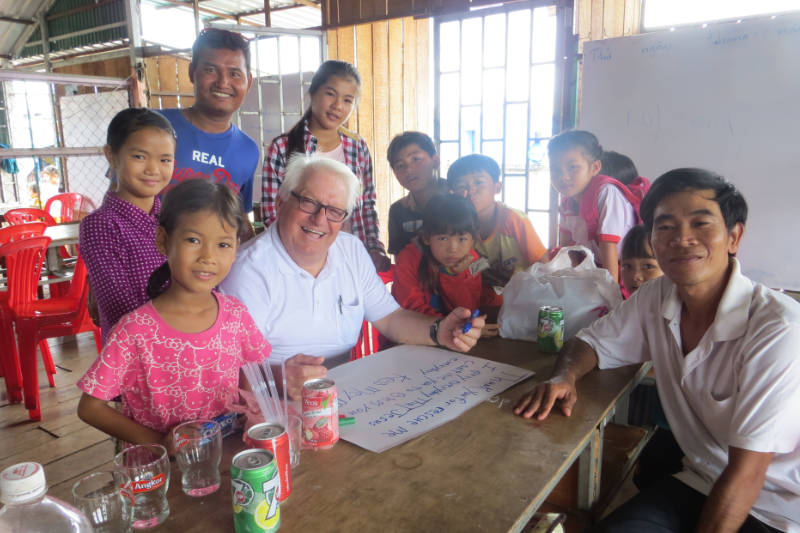 Children with Traveling Apostles for Christ