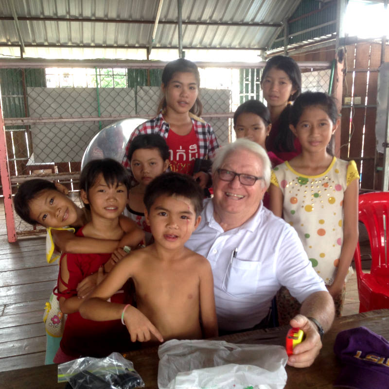 Children with Traveling Apostles for Christ