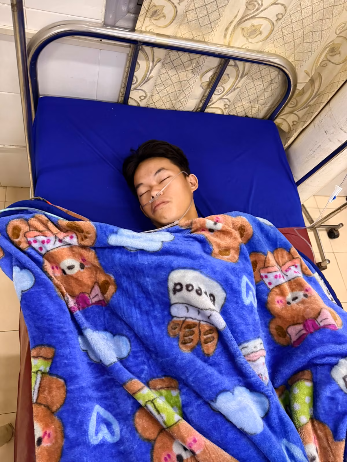 A Boy from Pastor Khen’s Orphanage After Emergency Surgery
